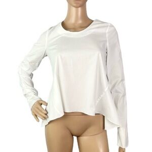 NEW TOTEME WHITE COTTON POPLIN SHIRT